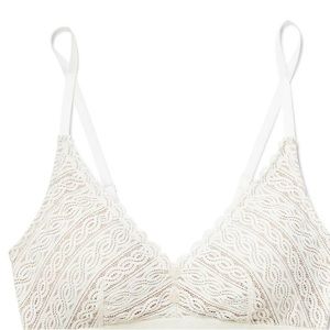 Adore Me White Contour Bralette NEW 1x